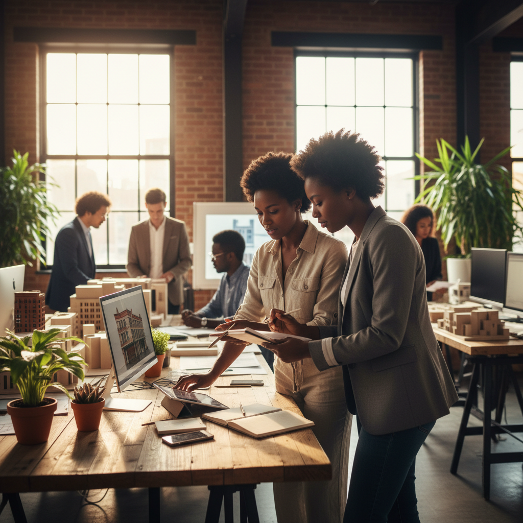 A mentor and a professional sharing knowledge — opportunity passed forward